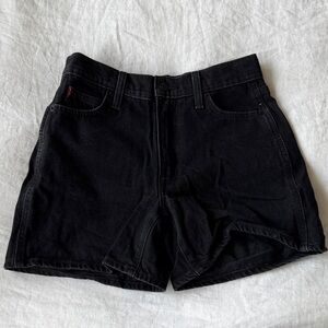 Aritzia Black Denim High-Rise Jean Shorts